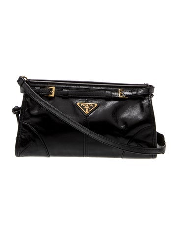 Enameled Metal Triangle Crossbody Bag