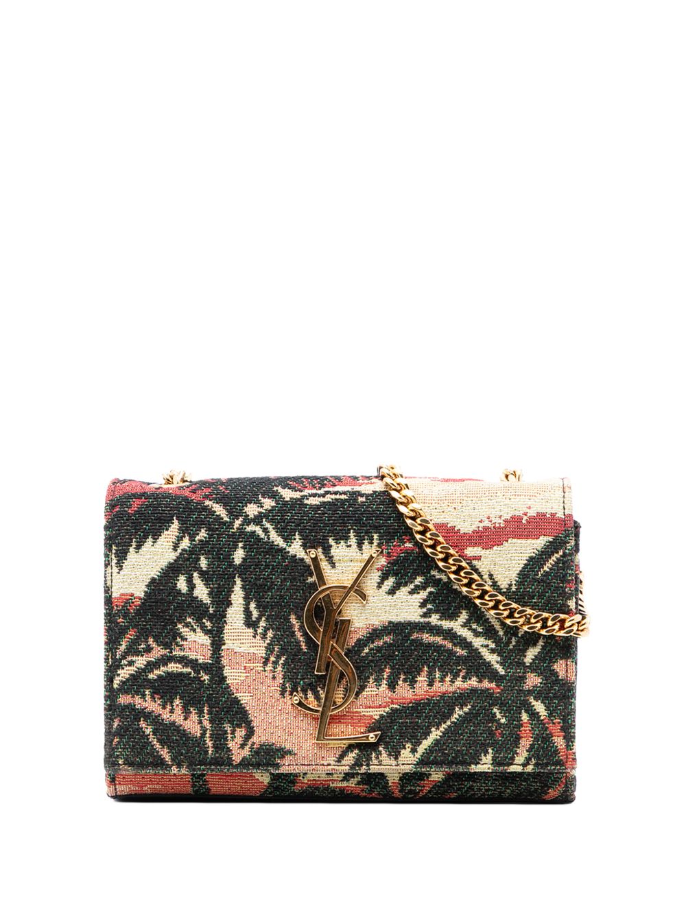 2015 Small Embroidered Canvas Palm Tree Monogram Kate crossbody bag