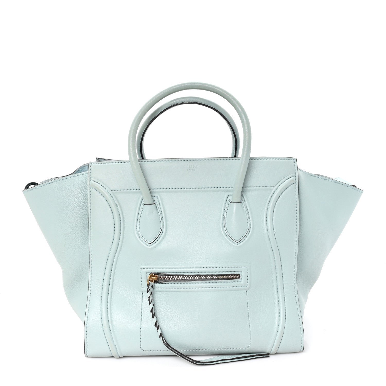 Celine Supple Calfskin Medium Phantom Luggage Glacier