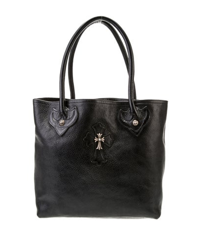 Chrome Hearts Hearts Leather Tote Vintage