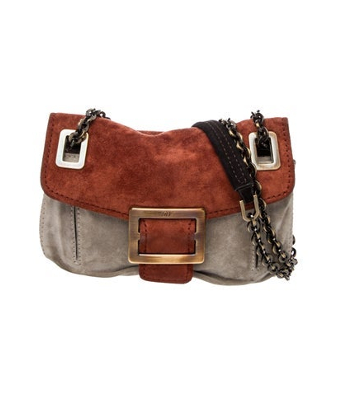 Roger Vivier Vivier Suede Crossbody Bag