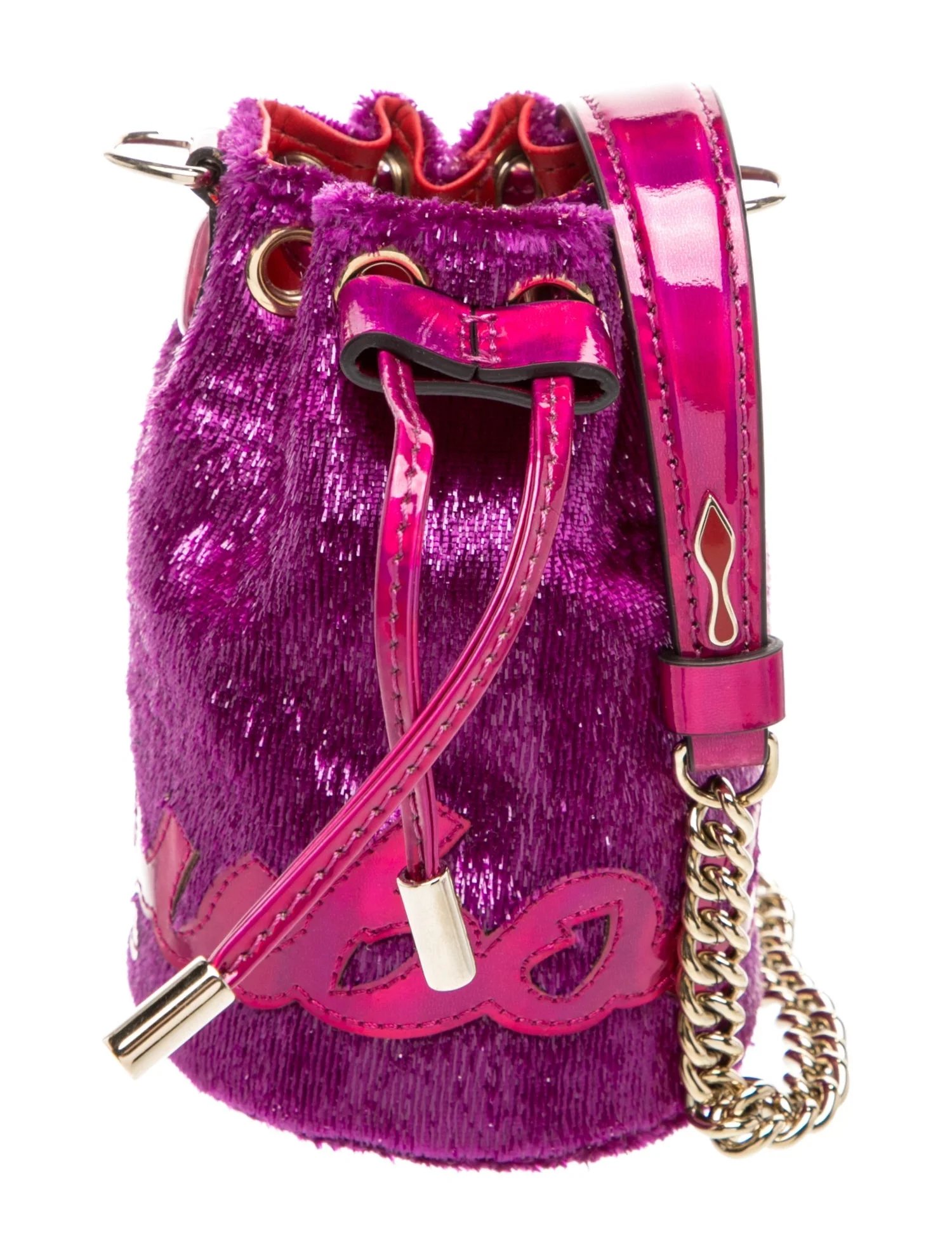 Sequins Marie Jane Mini Bucket Bag