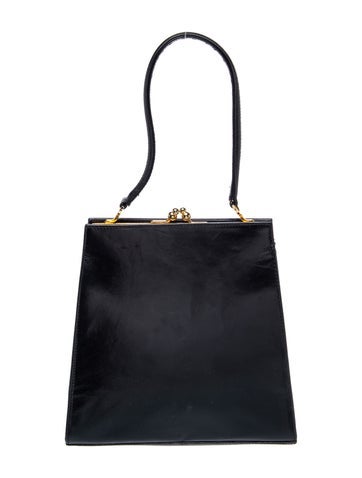 Leather Top Handle Bag