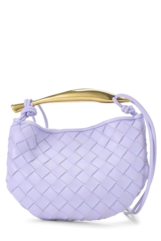 Purple Intrecciato Sardine Bag Mini