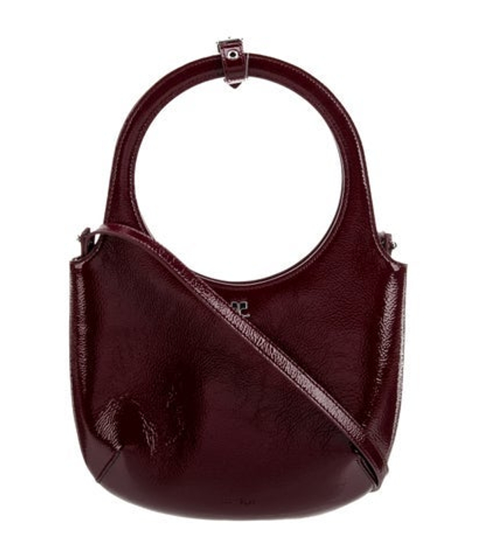 Courreges Patent Leather Top Handle Bag W Tags