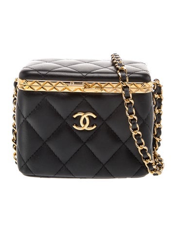 Lock Frame Vanity Case w/ Chain