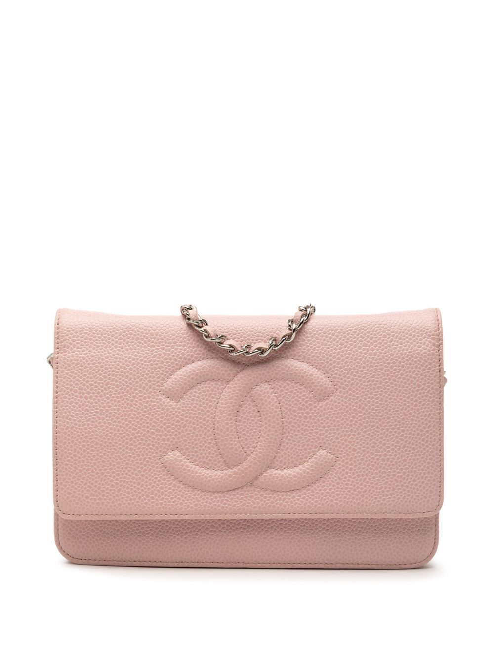 2012 CC Caviar Wallet On Chain crossbody bag