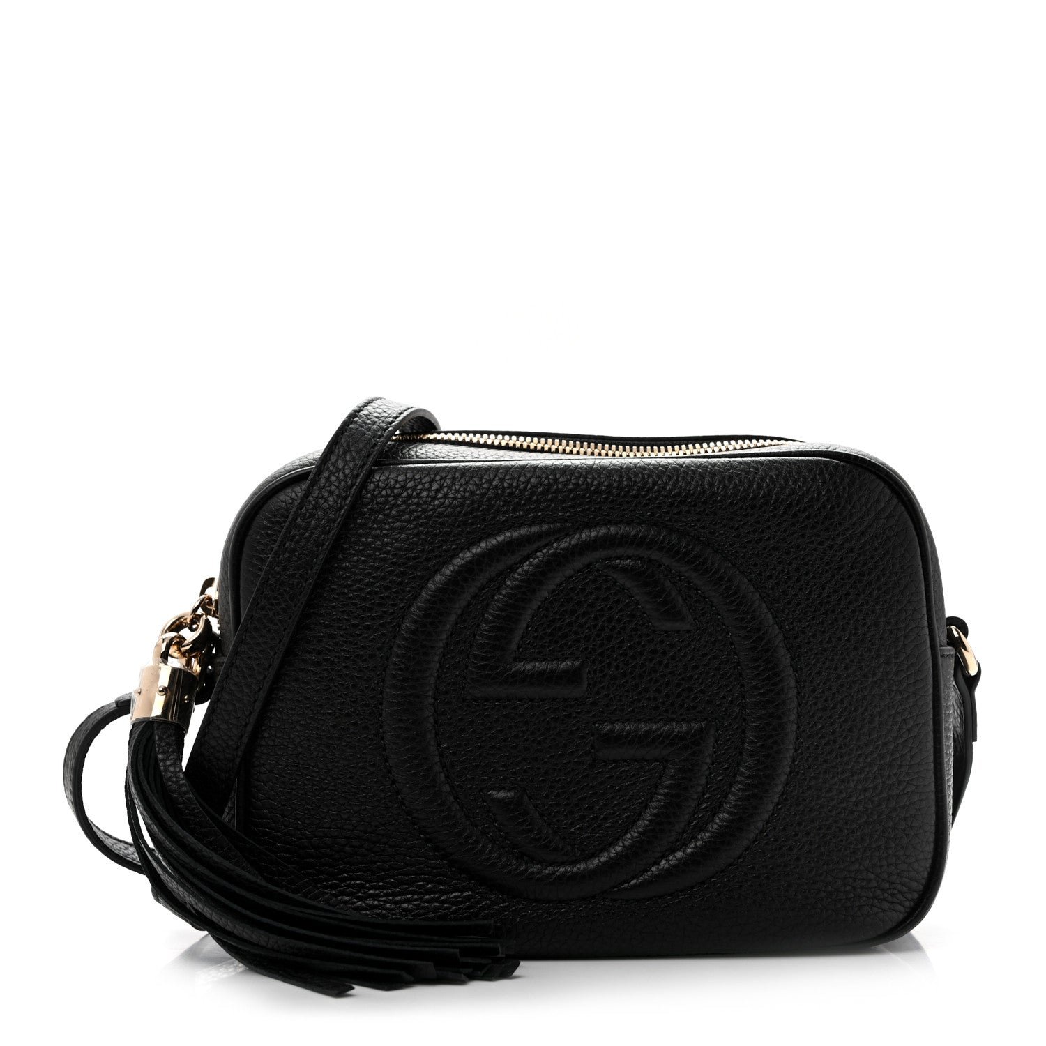 Gucci Pebbled Calfskin Small Soho Disco Bag Black
