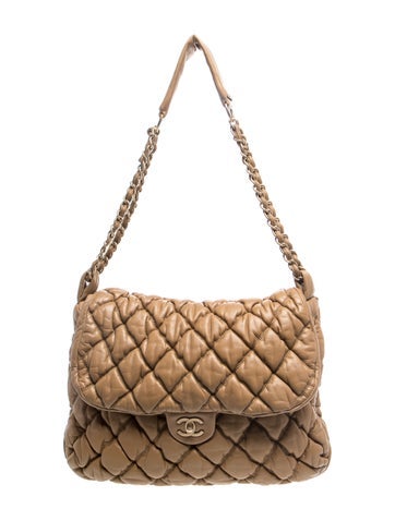 Bubble Quilt Large Flap Bag