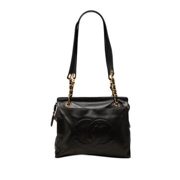 Calf Leather CC Caviar Chain Tote