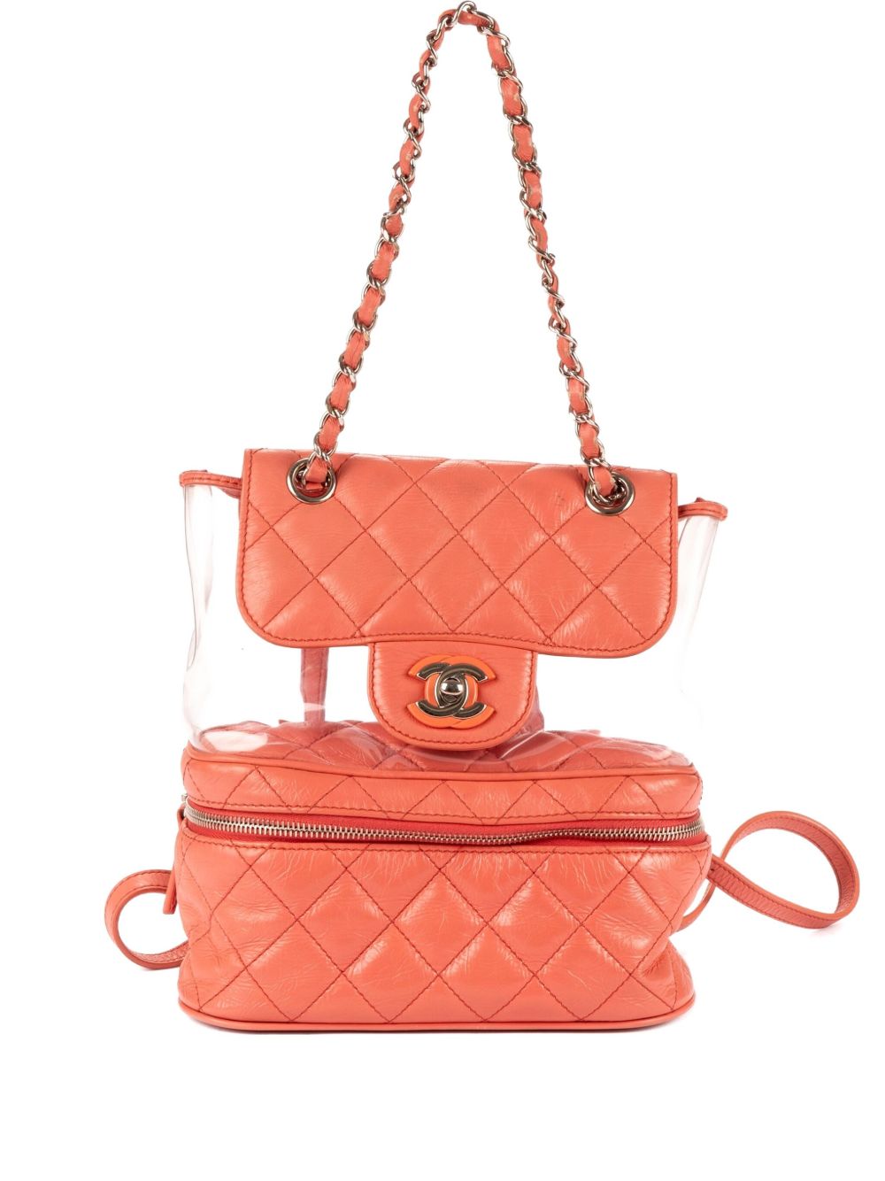 2000s quilted chain backpack
