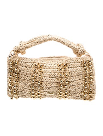 Cult Gaia Straw Top Handle Bag
