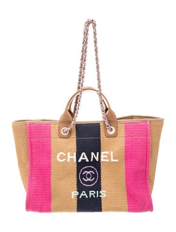 Medium Raffia Deauville Shopping Bag