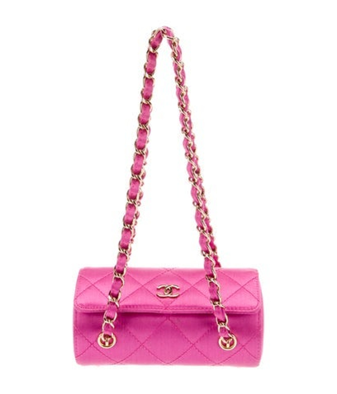 Chanel Mini Satin Barrel Bag