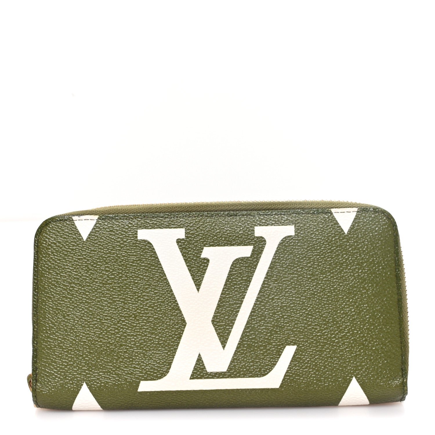 Louis Vuitton Monogram Giant Zippy Wallet Kaki White