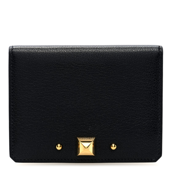 Hermes Chevre Mysore Medor Card Holder Black