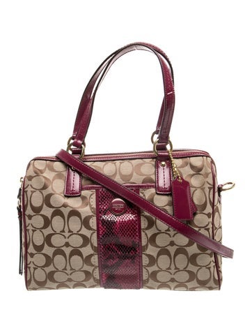 Jacquard Top Handle Bag