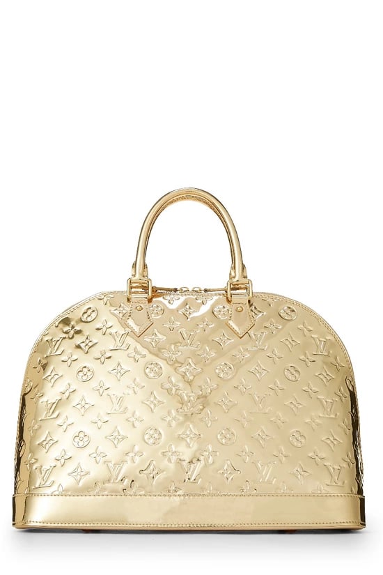 Louis Vuitton Gold Monogram Miroir Alma GM