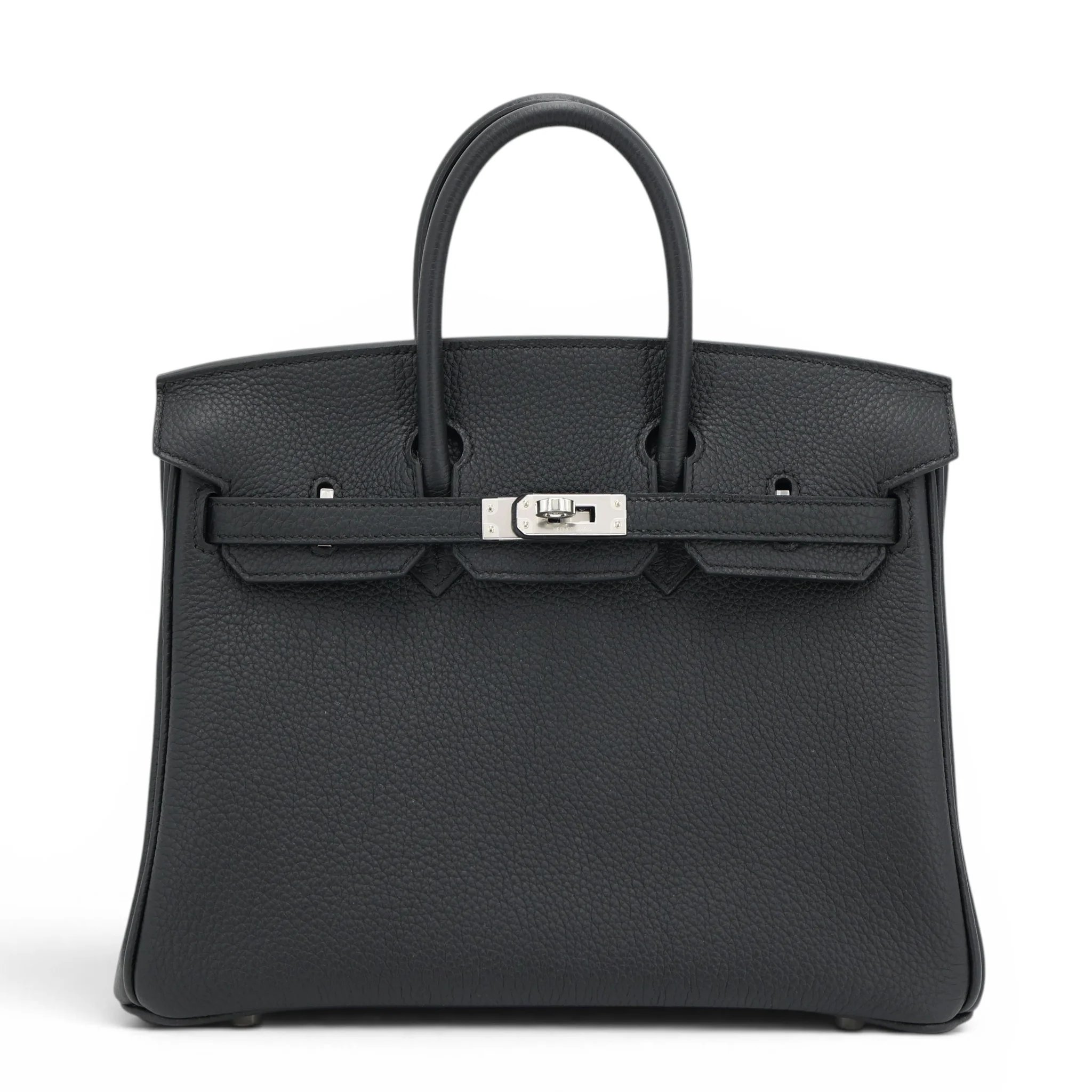 Brand New ( Rank N ) HERMÈS Birkin 25 Noir (89) Togo Palladium hardware G (2026)