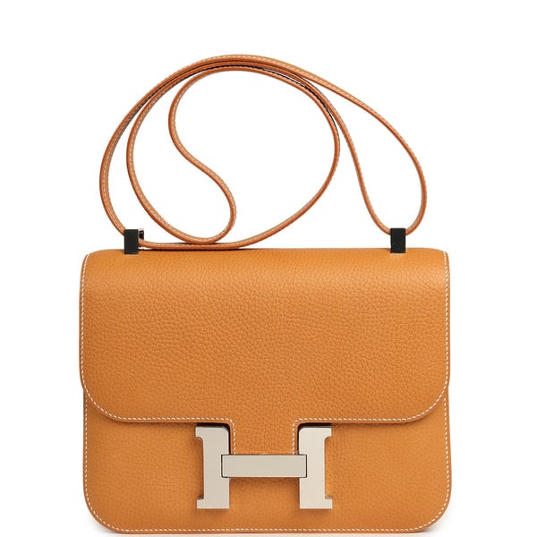 Hermes Hermes Constance 24 Naturel Sable Vache Naturel Graine Palladium Hardware