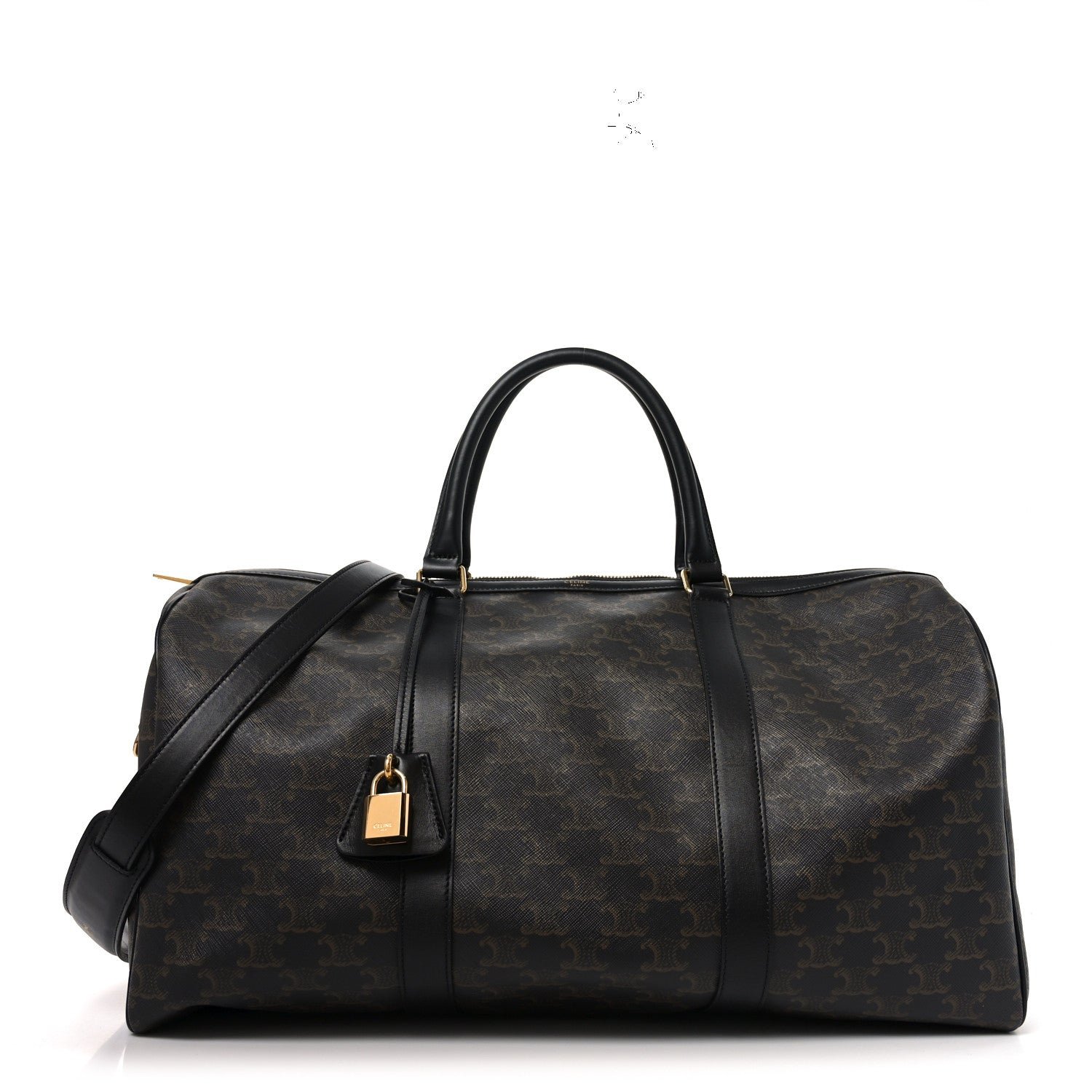 Celine Triomphe Canvas Medium Voyage Duffle Black