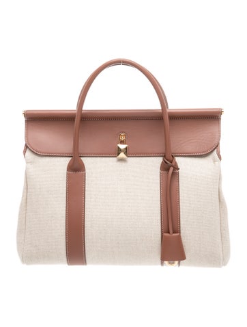 Loro Piana Canvas L32 Loom Bag