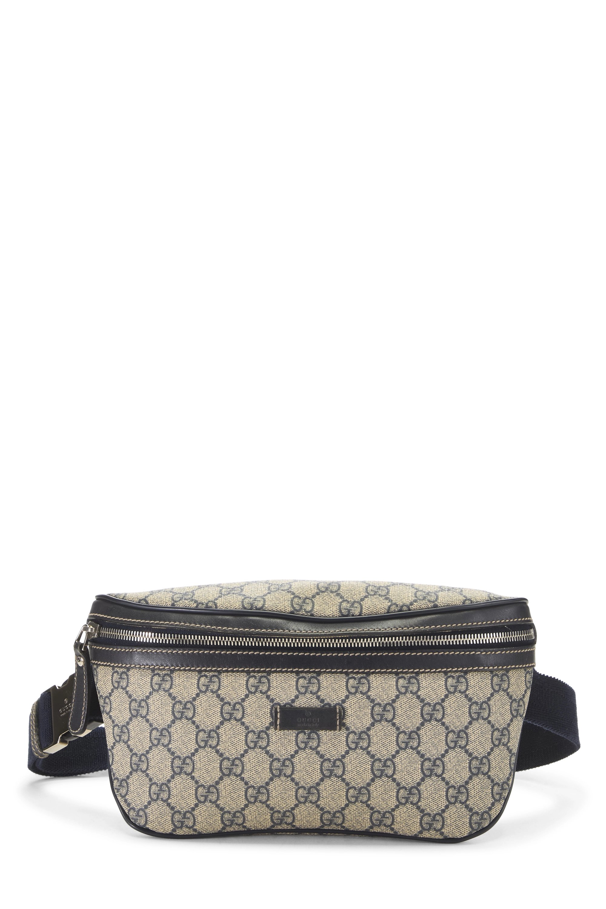 Navy Original GG Canvas Waist Pouch