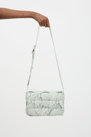 Embossed Leather Casette Bag