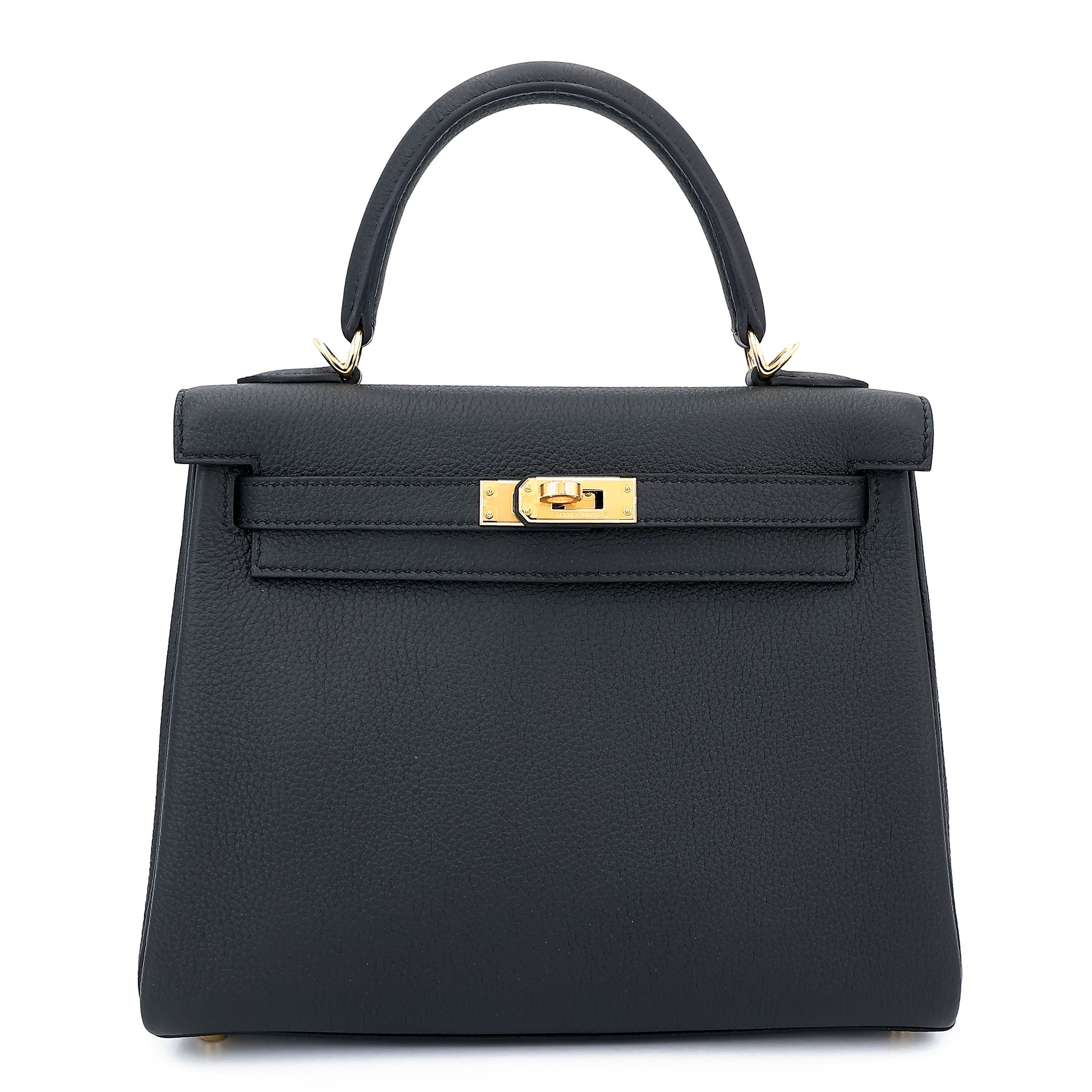 Hermes Brand New ( Rank N ) HERMÈS Kelly 25 Noir (89) Togo Gold hardware K (2025)