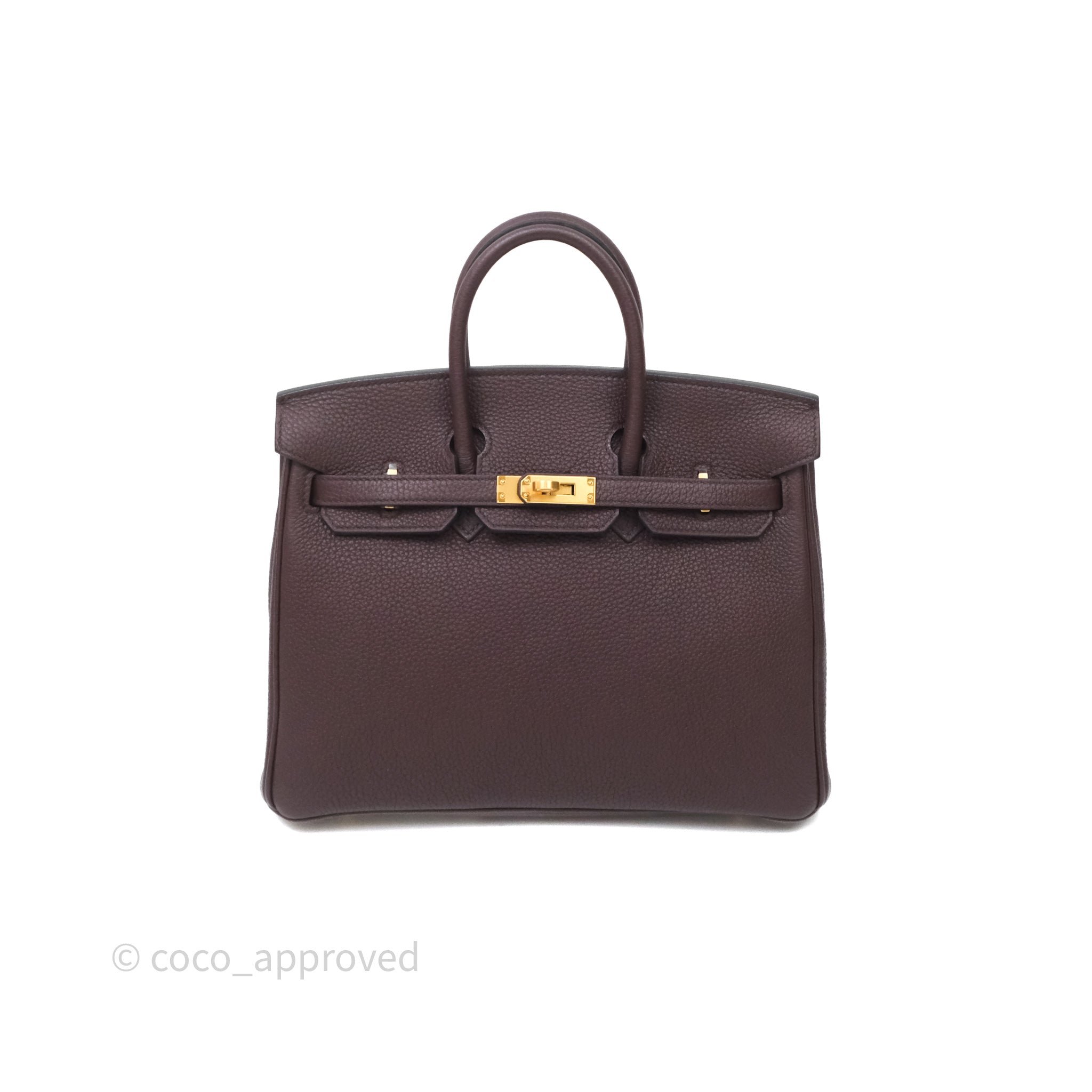 Hermès Birkin 25 Rouge Sellier Togo Gold Hardware