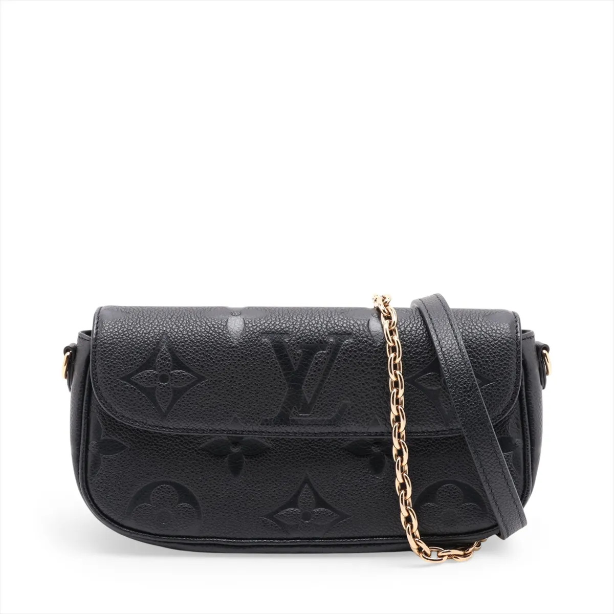 Louis Vuitton Monogram Empreinte Wallet on Chain Ivy M82154 Black There was an R
