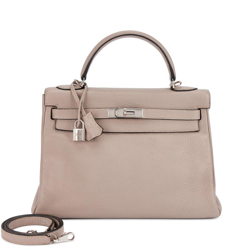 Hermes Gris Tourterelle Togo Kelly 32 Retourne Palladium Hardware, 2003