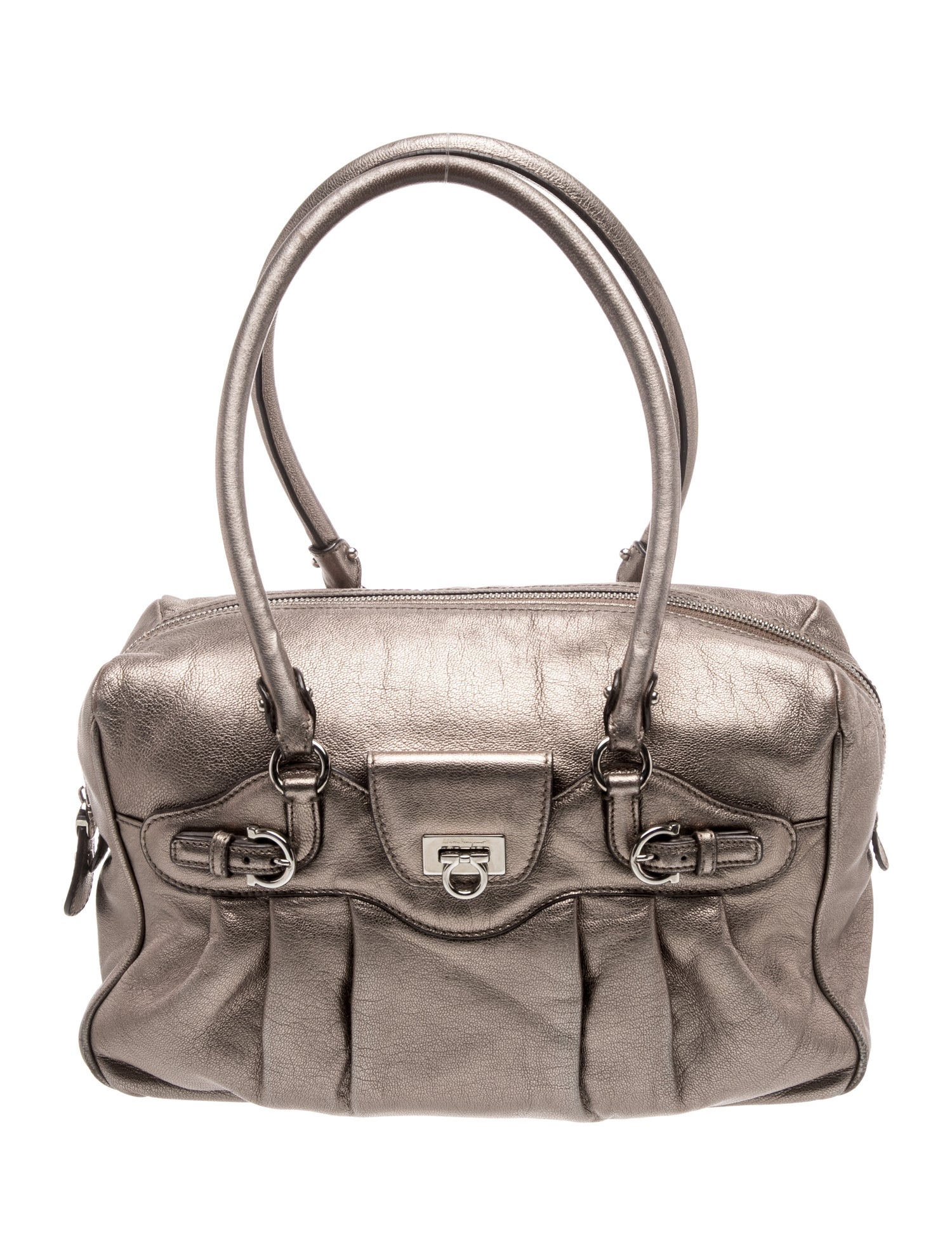 Leather Top Handle Bag