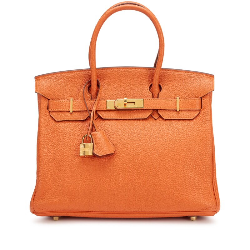 Hermes Orange Togo Birkin 30 Gold Hardware, 2010
