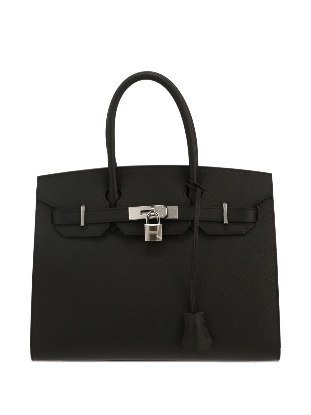 padlock detail structured handbag