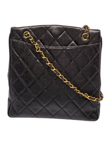 Quilted CC Chain Tote