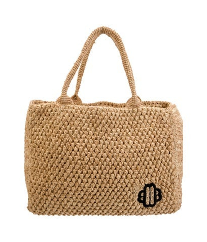 Maje Raffia Tote