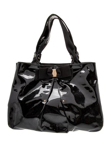 Salvatore Ferragamo Patent Leather Hobo