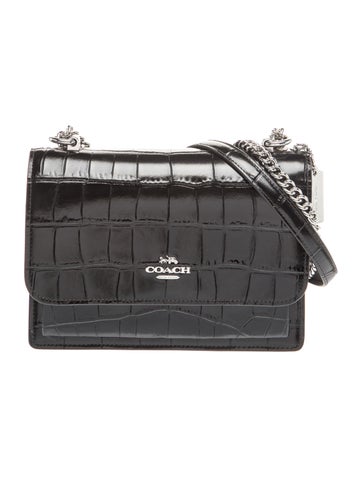 Embossed Leather Crossbody Bag