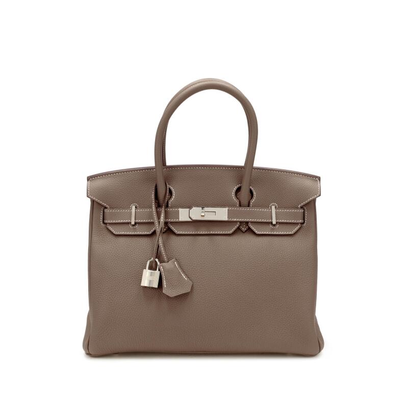 Hermes Etoupe Togo Birkin 30 Palladium Hardware, 2025