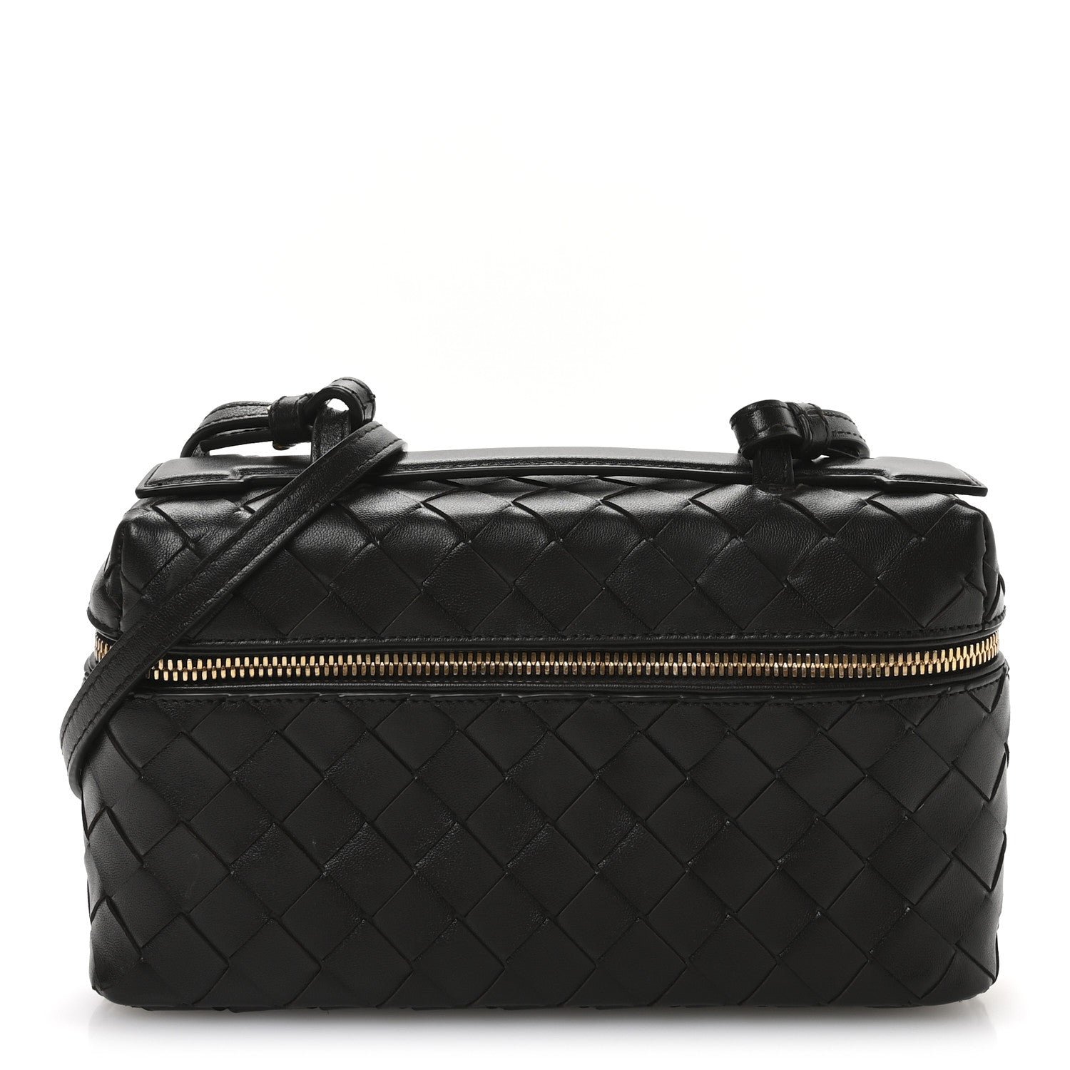 Bottega Veneta Calfskin Intrecciato Bang Bang Vanity Case Fondant