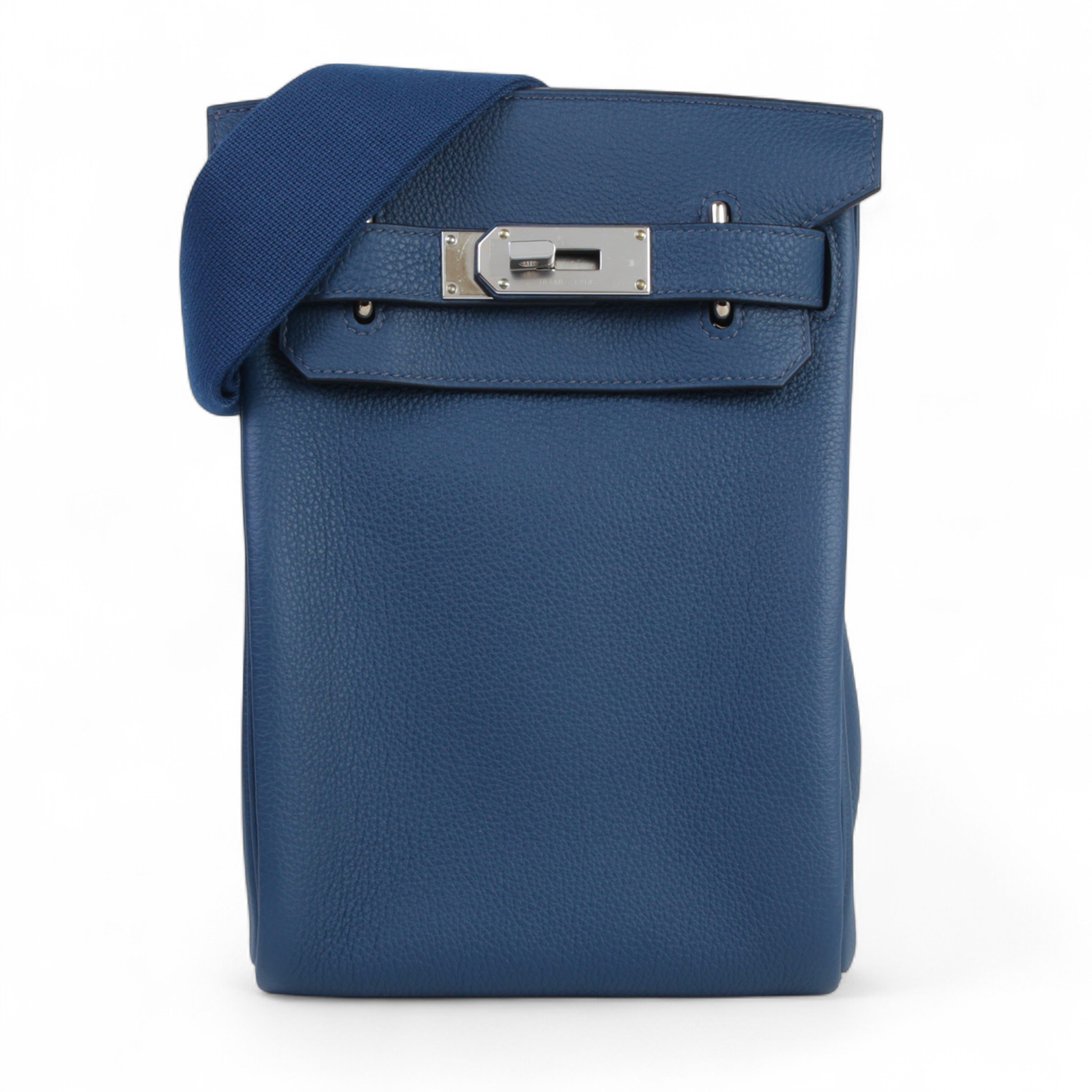 Hermes Excellent ( Rank SA ) HERMÈS Hac a Dos PM Bleu de Prusse (7P) Togo Palladium hardware B (2023)