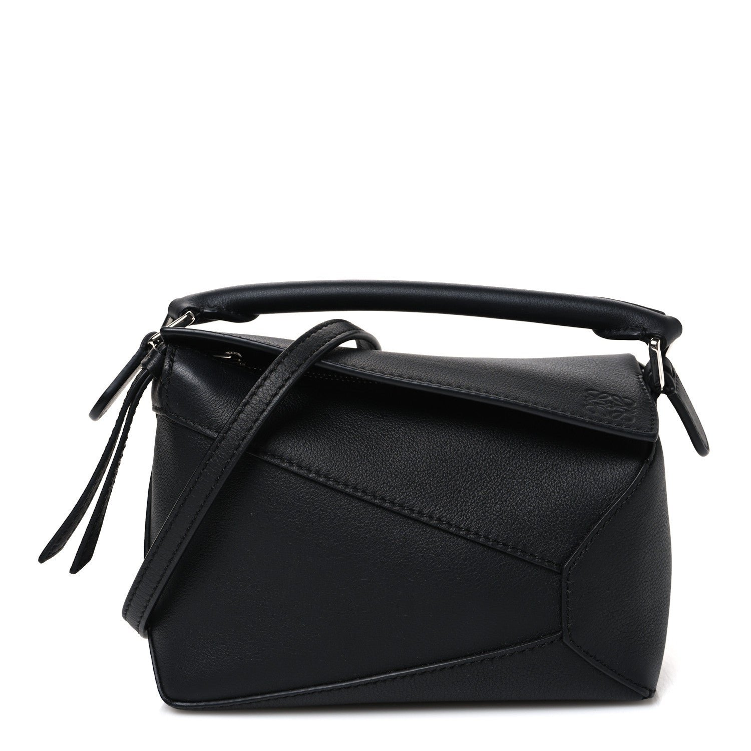 Loewe Calfskin Mini Puzzle Bag Black