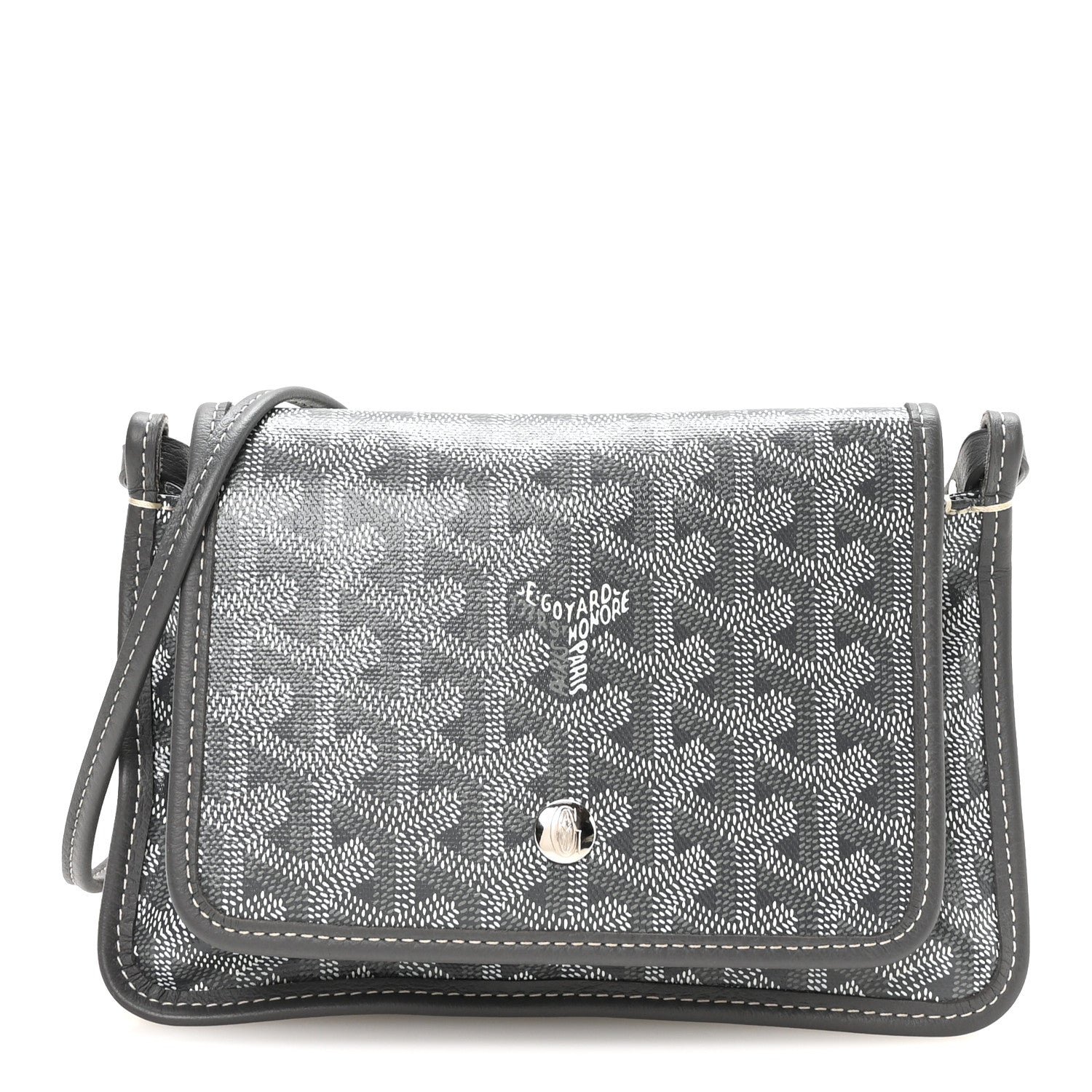 Goyardine Plumet Wallet Clutch Grey