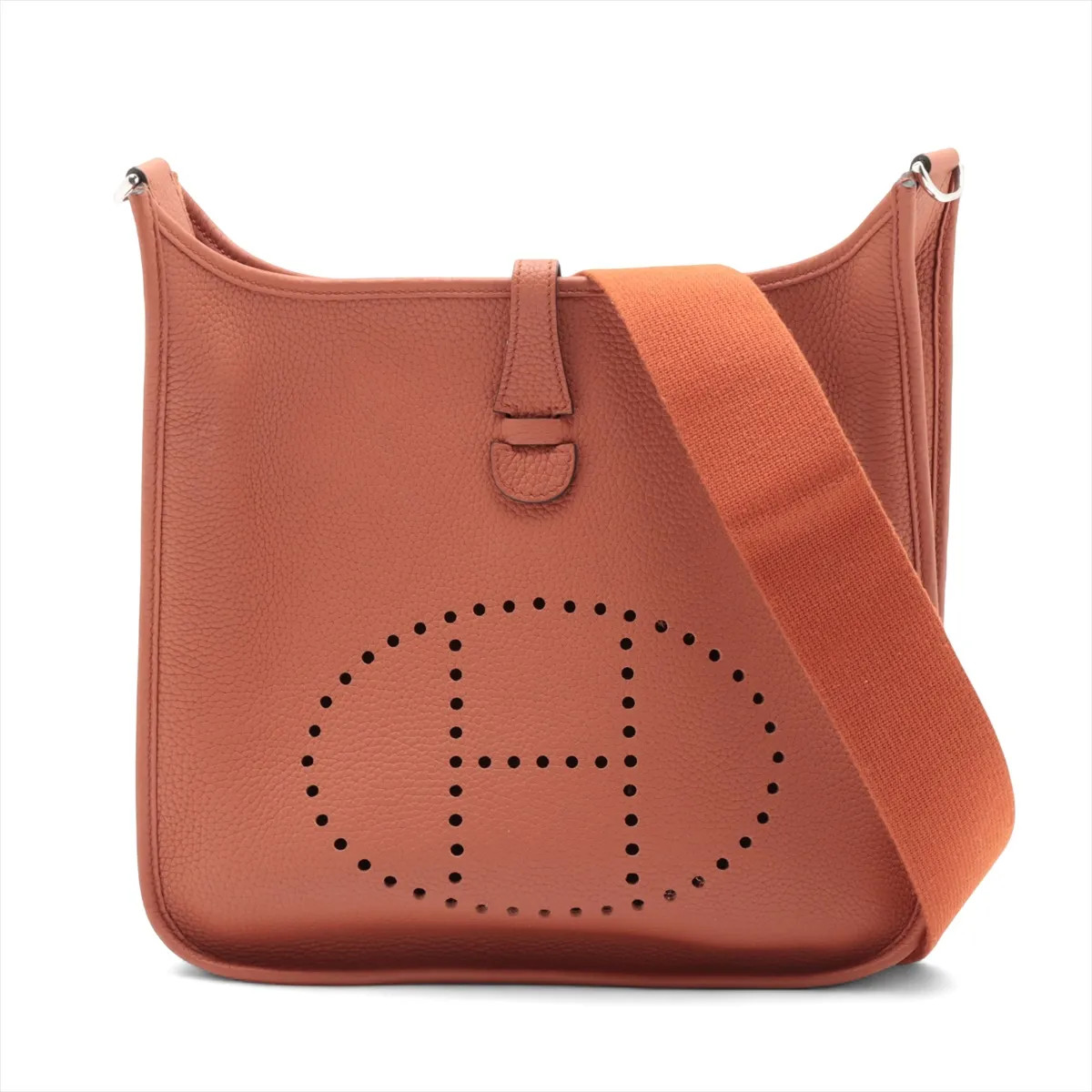 Hermès evelyn 3 29 PM Taurillon Clemence Cuivre Silver Metal Fittings