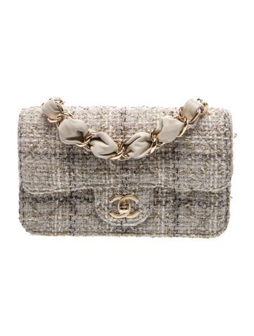 2025 Tweed Rectangular Mini Flap Bag