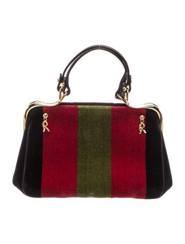 Roberta di Camerino Velvet Top Handle Bag