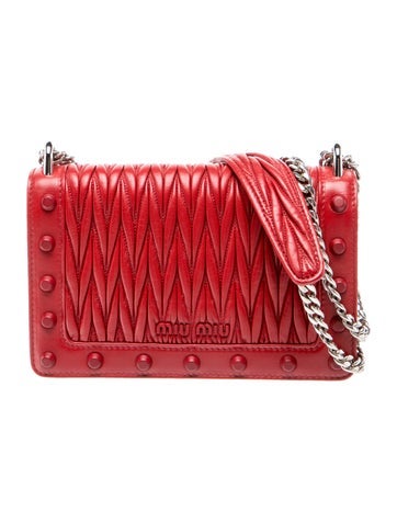 Miu Miu Leather Crossbody Bag