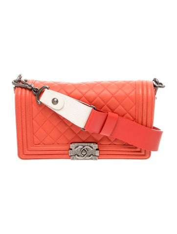 Medium Galuchat-Trimmed Boy Bag