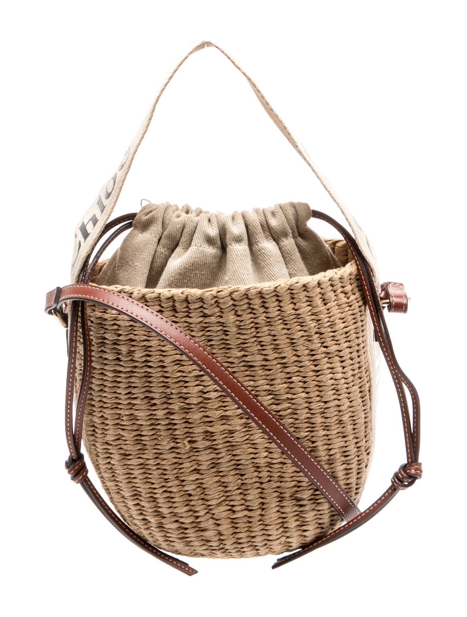 Chloe Raffia Bucket Bag
